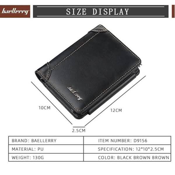 Herren-Bifold-Geldbörse, stylisch