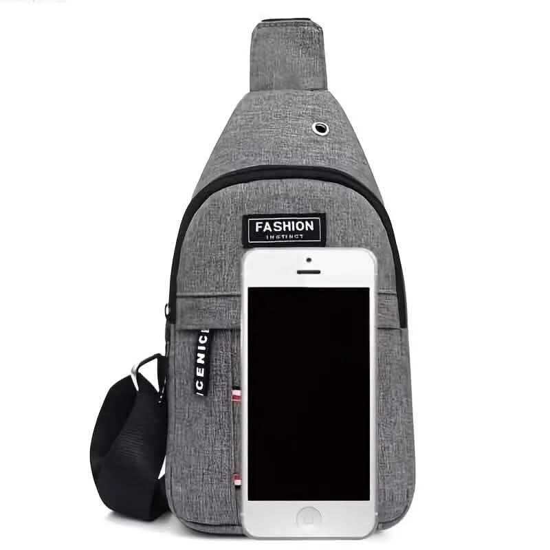 Herren-Brusttasche aus Segeltuch