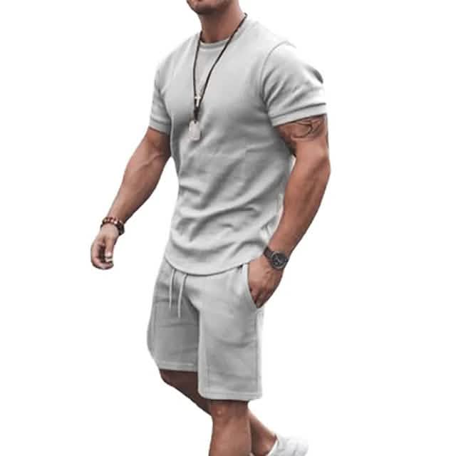 Herren Freizeit Sport T-Shirt mit Shorts