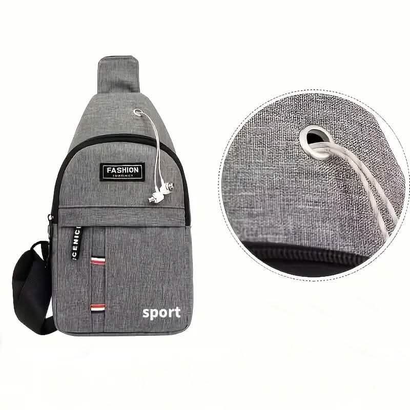 Herren lässige wasserdichte Oxford Sling-Brusttasche