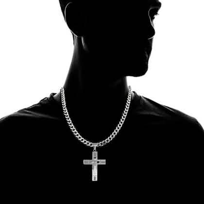 Herren-Kreuzketten aus Edelstahl