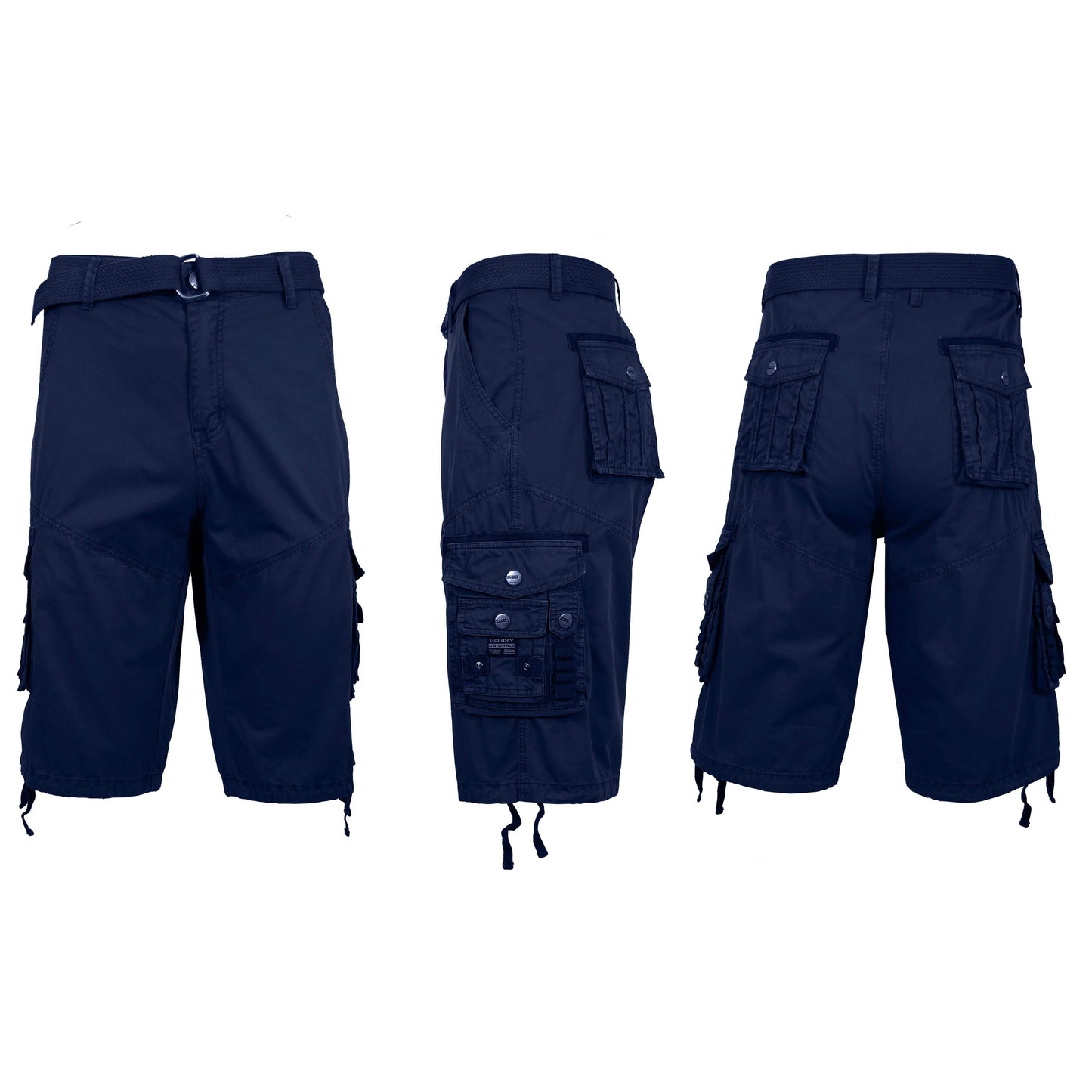 Herren Distressed Vintage Cargo Utility Shorts mit Gürtel