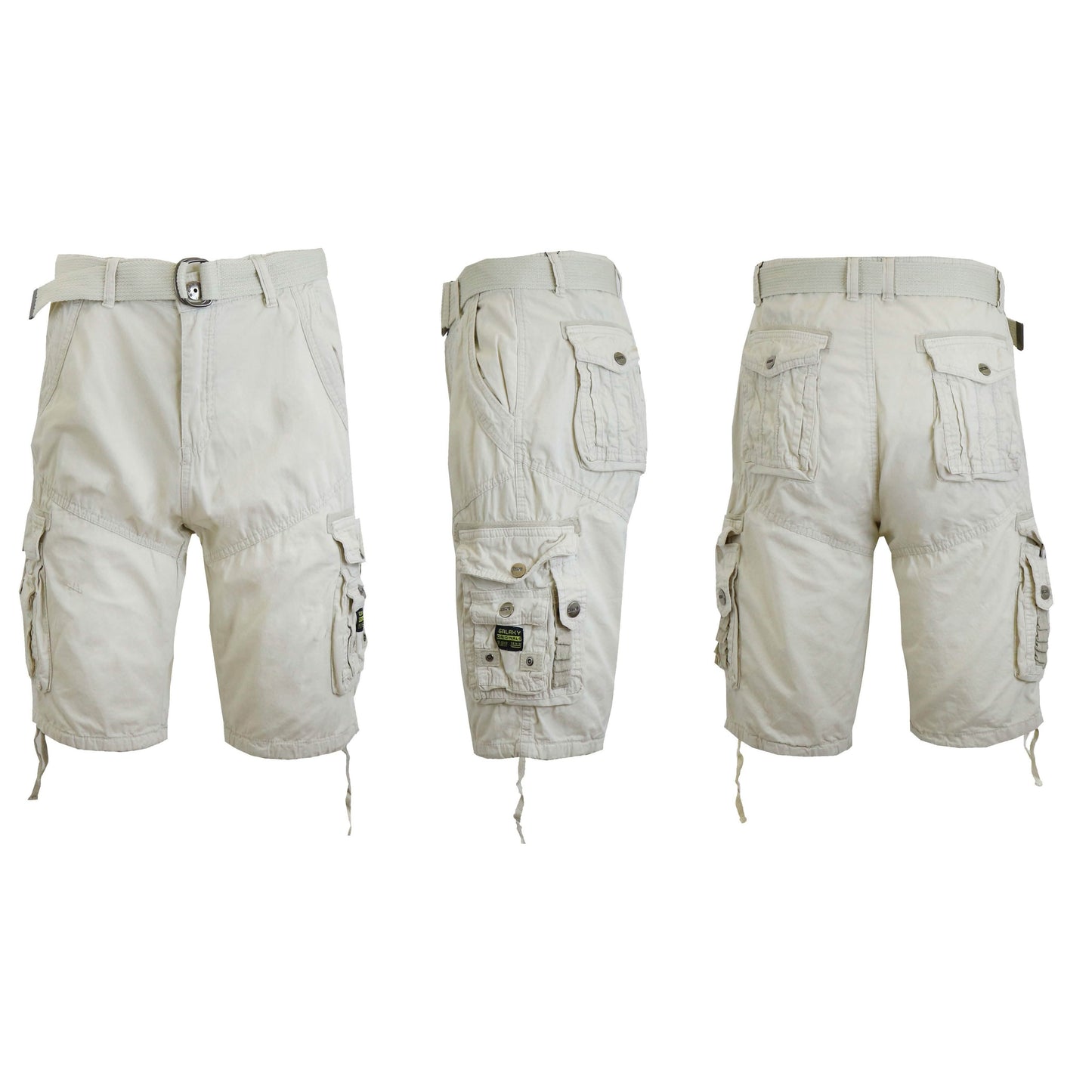 Herren Distressed Vintage Cargo Utility Shorts mit Gürtel