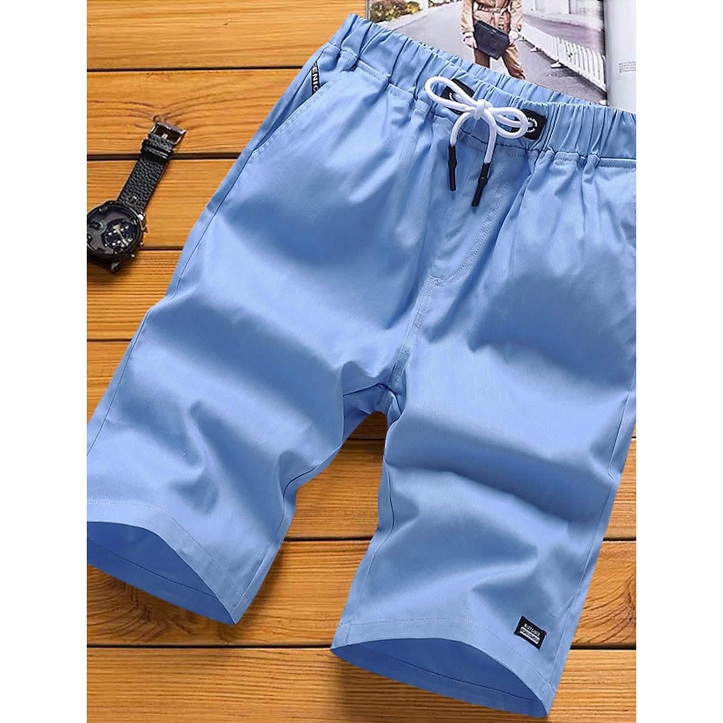 Herren-Sweatshorts mit Kordelzug