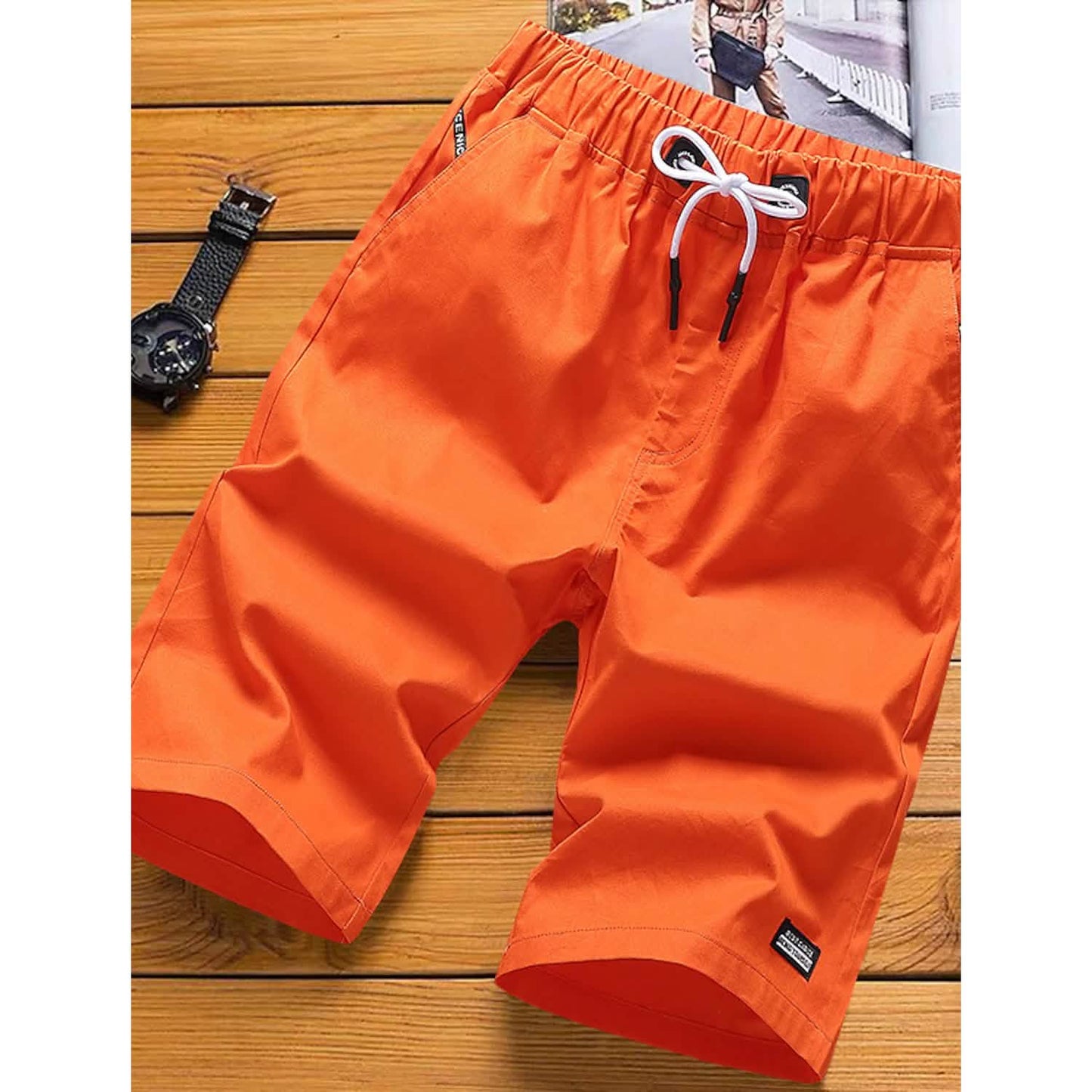Herren-Sweatshorts mit Kordelzug