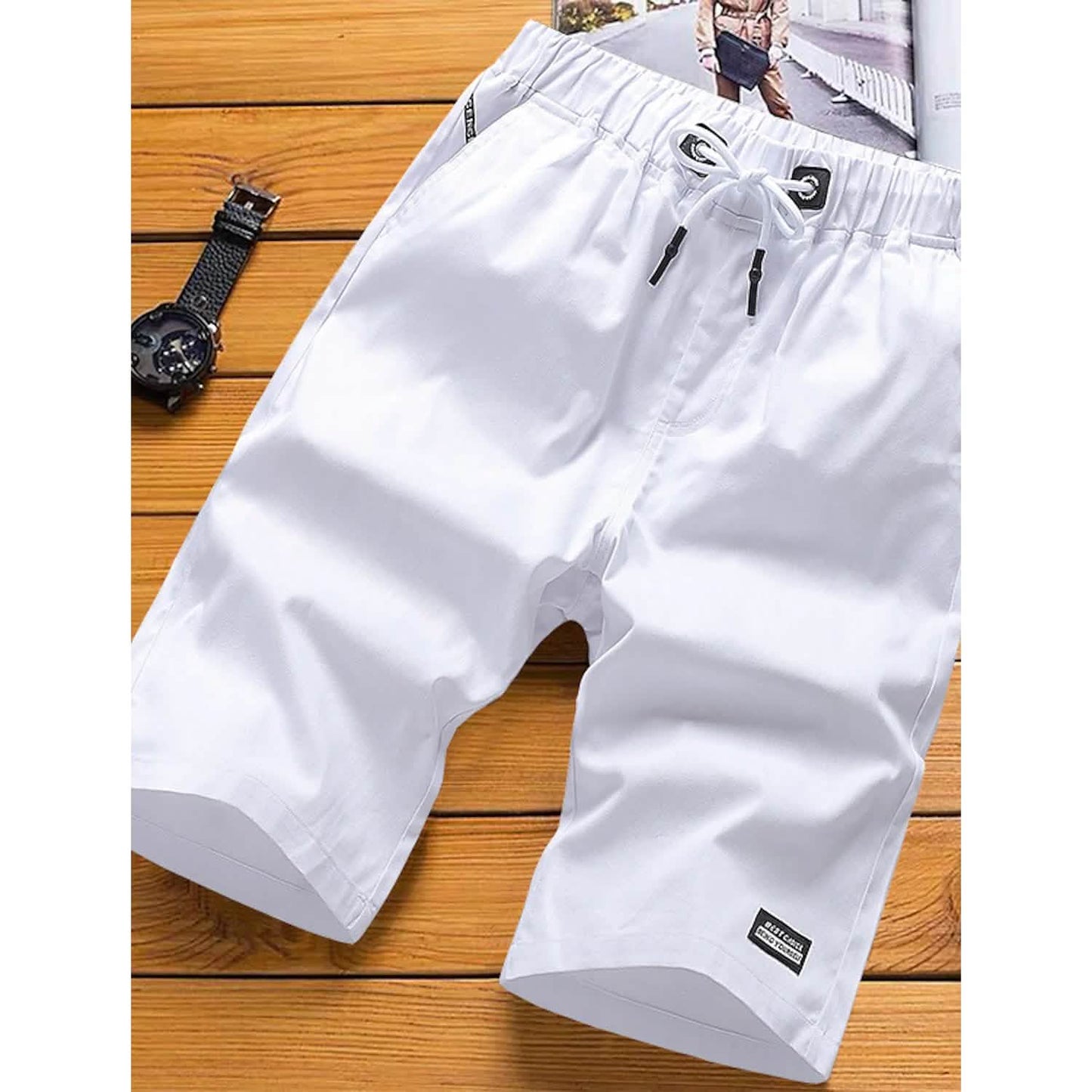 Herren-Sweatshorts mit Kordelzug