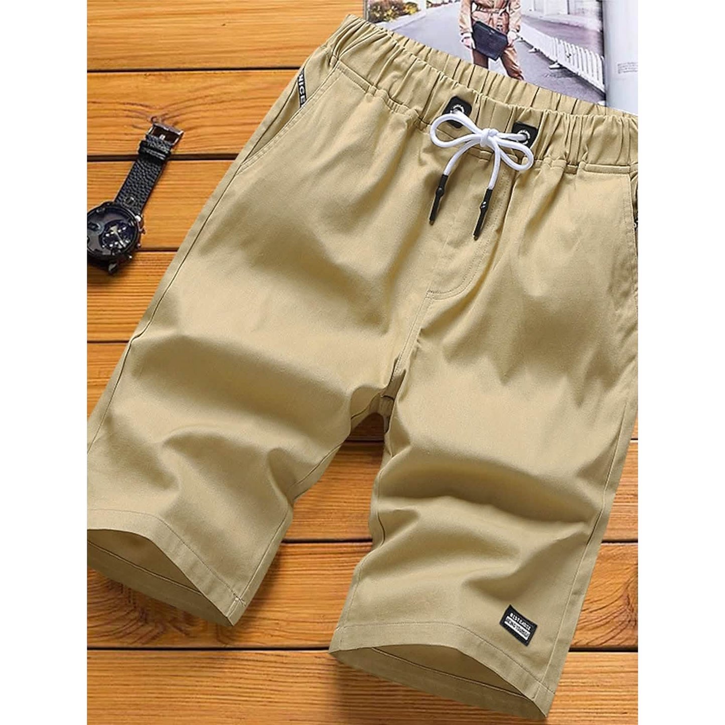 Herren-Sweatshorts mit Kordelzug