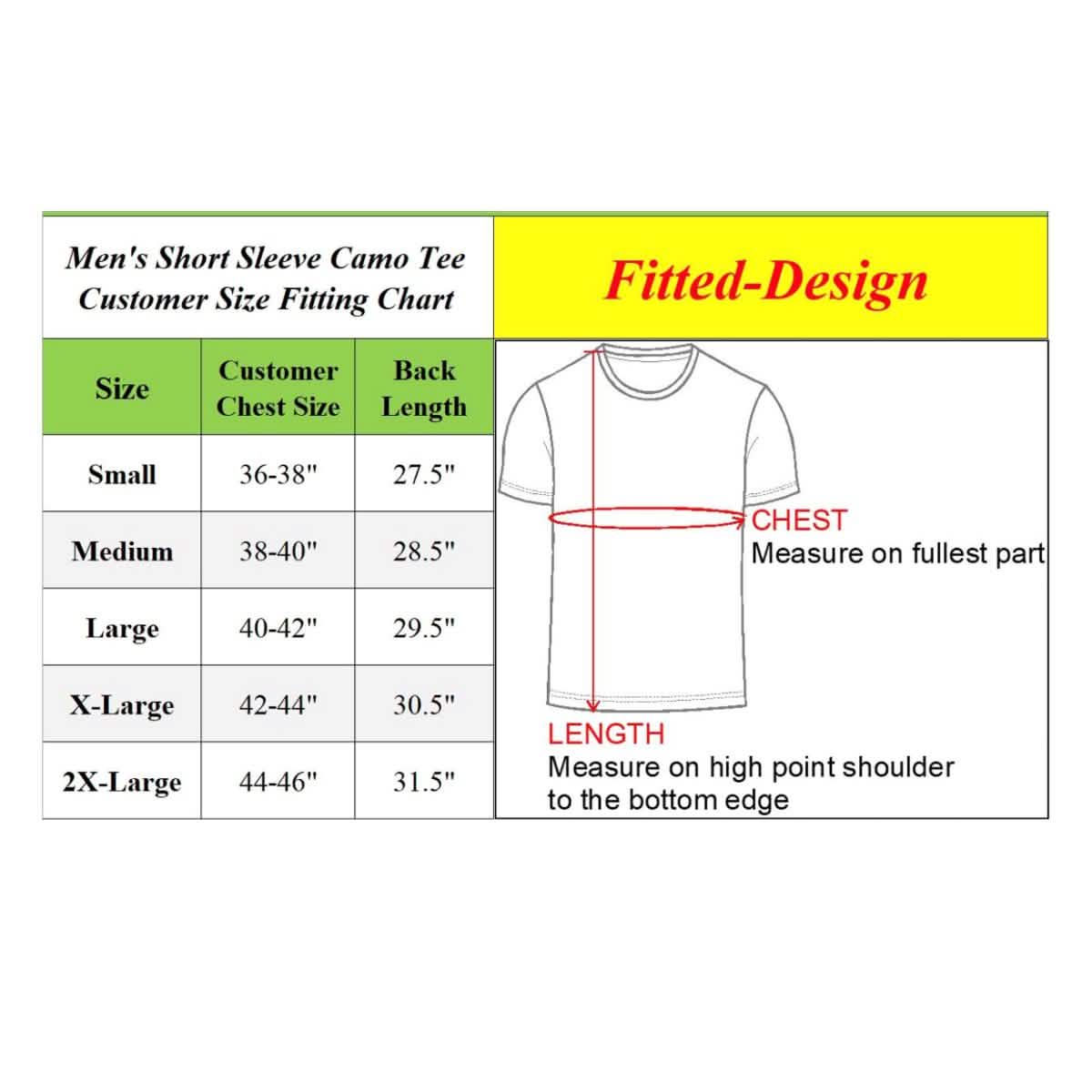 Herren-T-Shirt mit kurzem Arm, Rundhalsausschnitt und Camouflage-Print