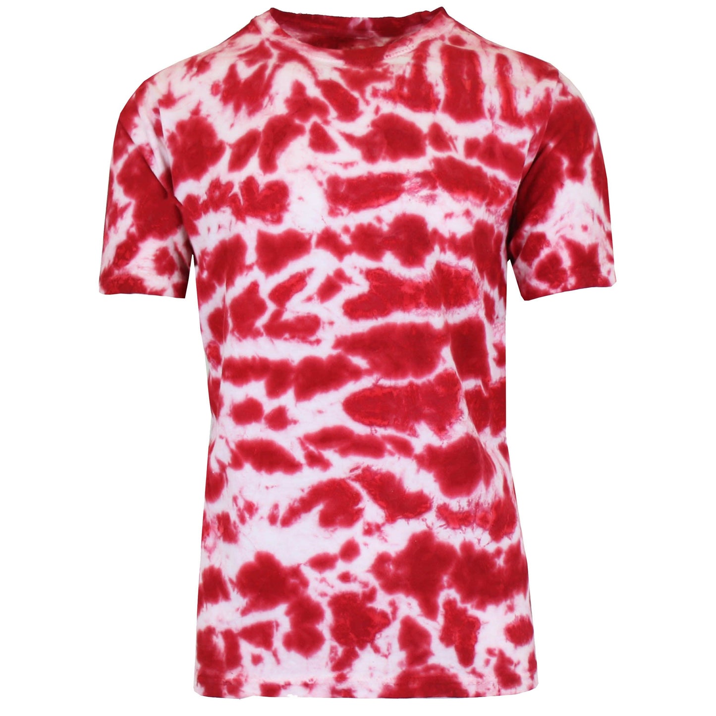 Herren-T-Shirt aus Baumwolle mit kurzen Ärmeln und Batikmuster