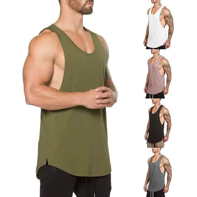 Ärmelloses Fitness-Tanktop für Herren