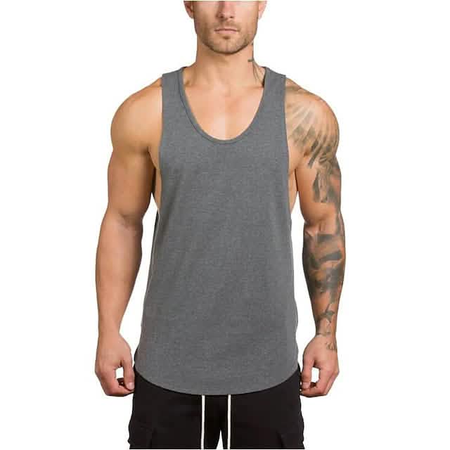Ärmelloses Fitness-Tanktop für Herren