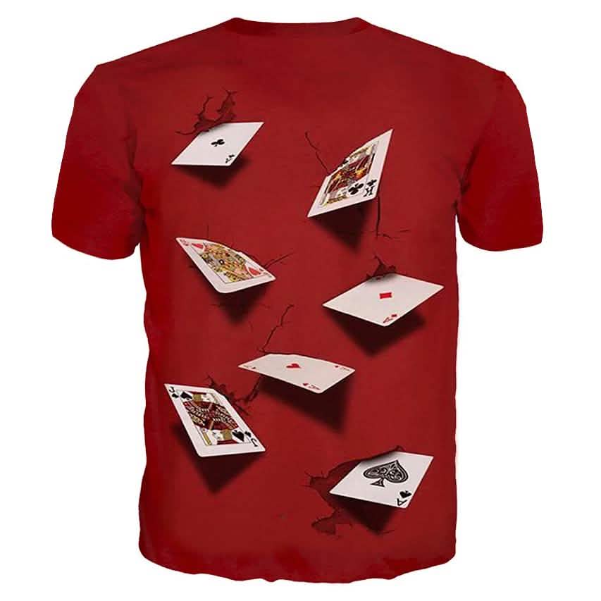 Herren T-Shirt Grafik Simulation Kurzarm Freizeit Oberteile