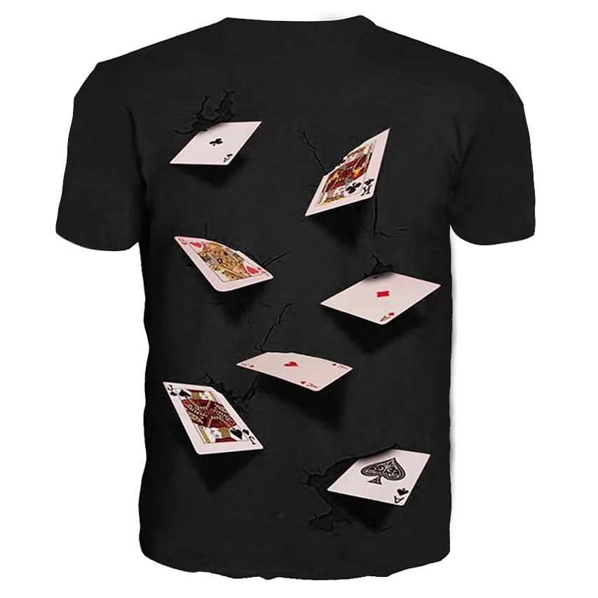 Herren T-Shirt Grafik Simulation Kurzarm Freizeit Oberteile