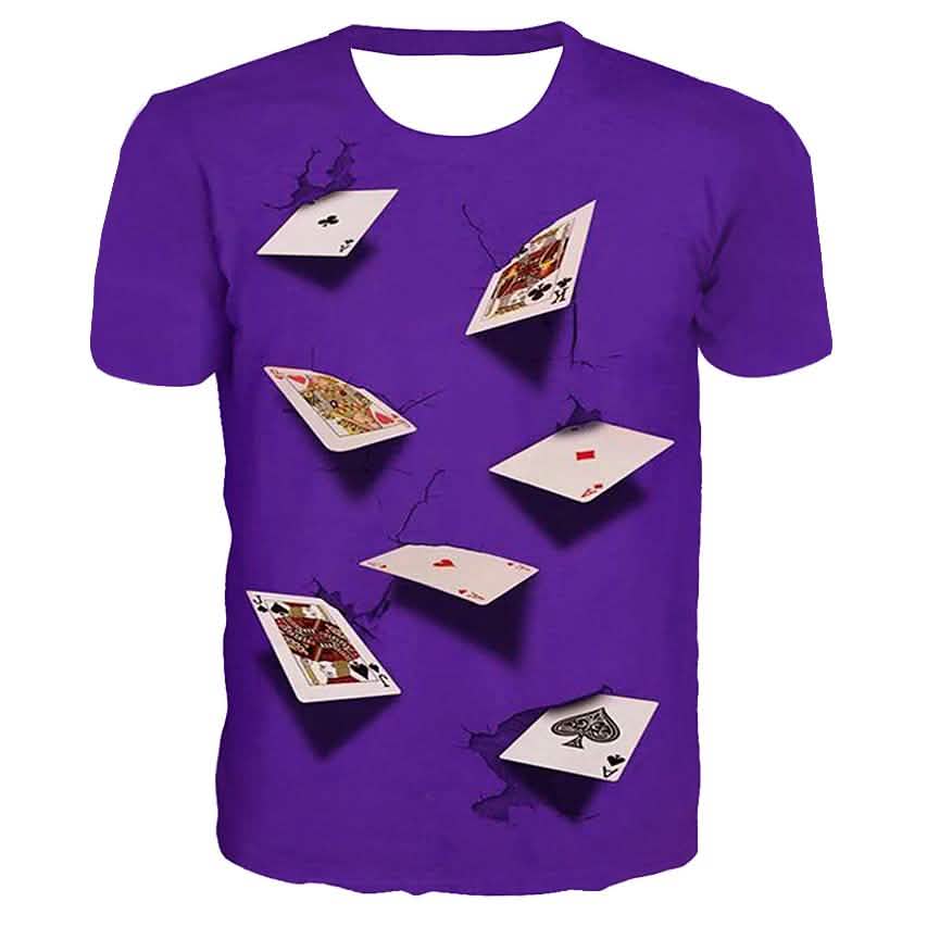 Herren T-Shirt Grafik Simulation Kurzarm Freizeit Oberteile