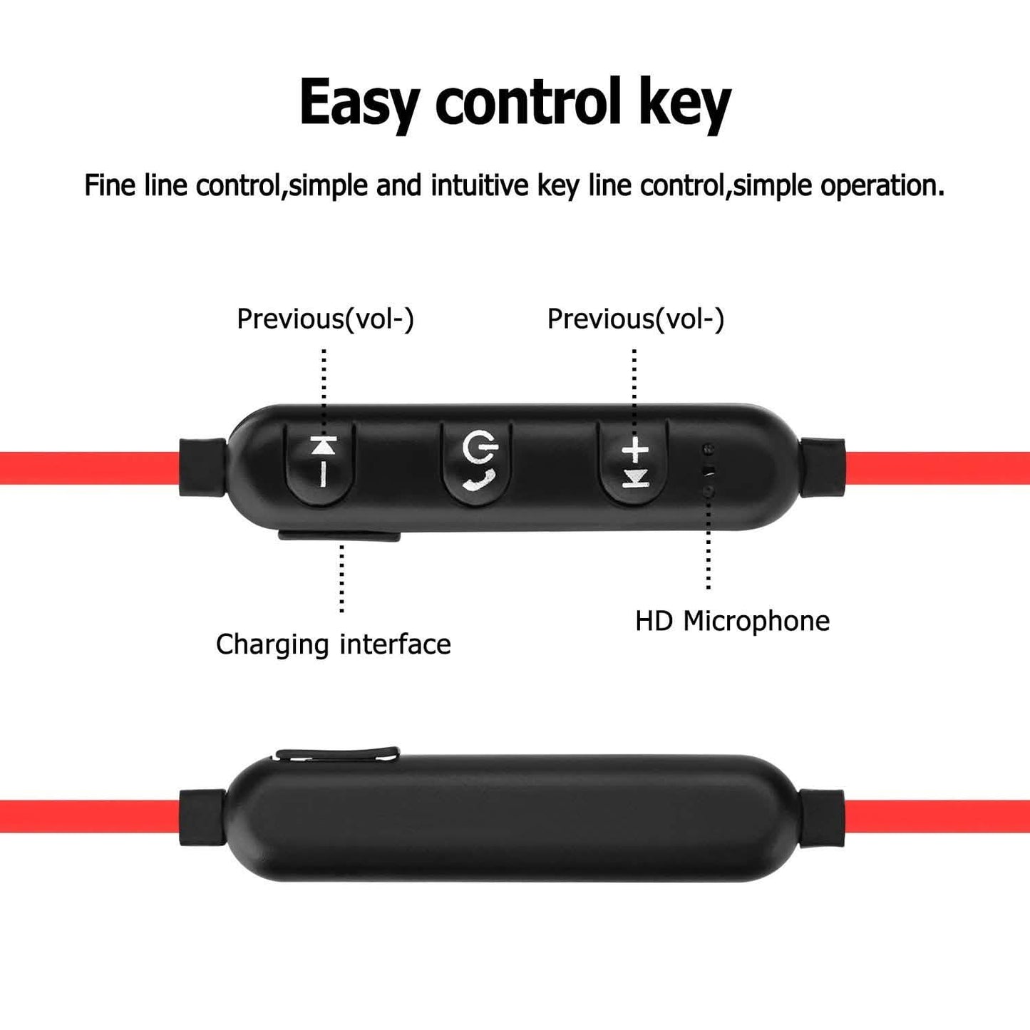 Metall Magnetische Kabellose Bluetooth Kopfhörer Sport Headset Stereo Bass