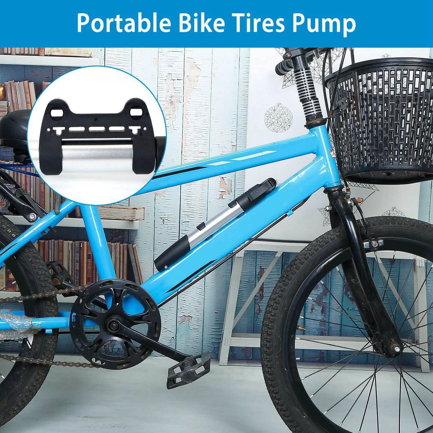Minifahrradpumpe Tragbarer Fahrradreifen-Inflator