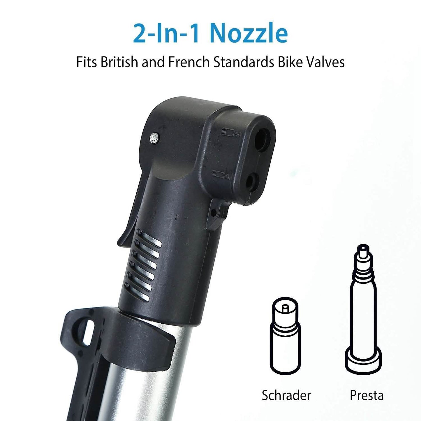 Minifahrradpumpe Tragbarer Fahrradreifen-Inflator