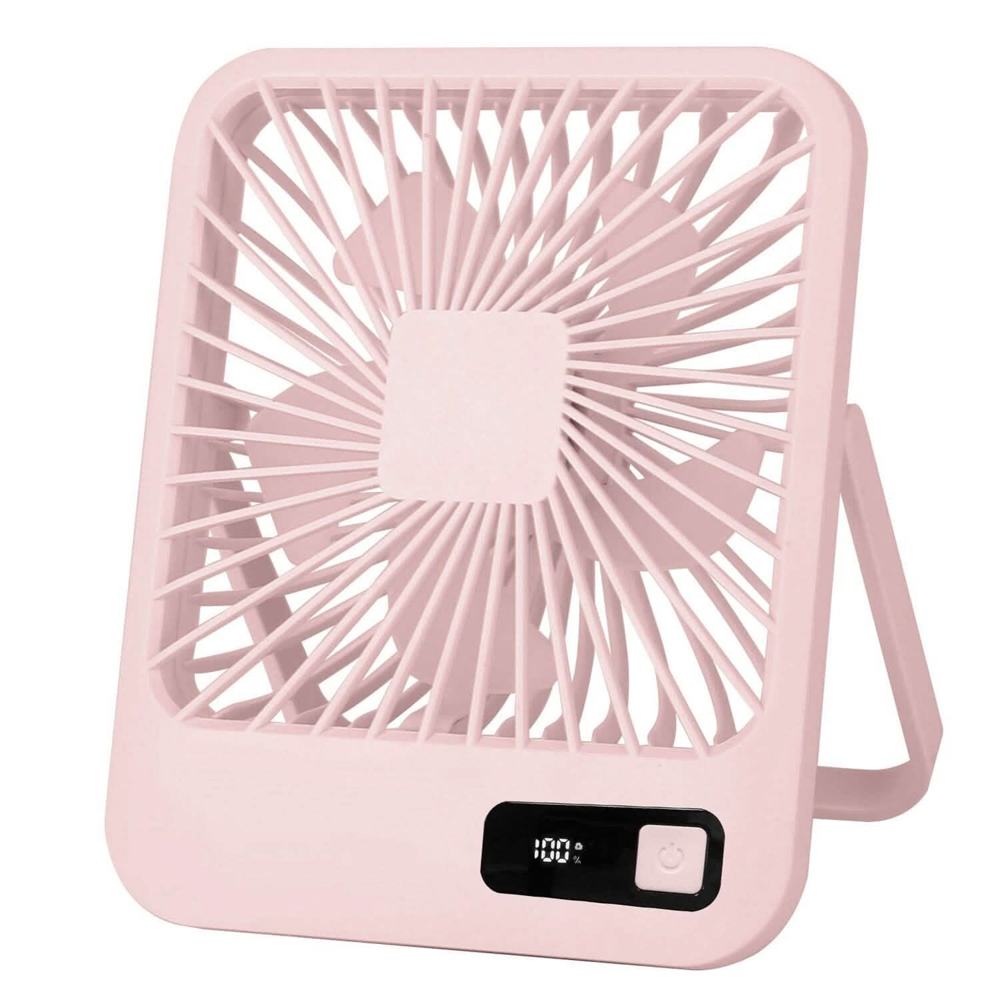 Mini Desktop-Kühlventilator, akkubetrieben mit LCD-Anzeige