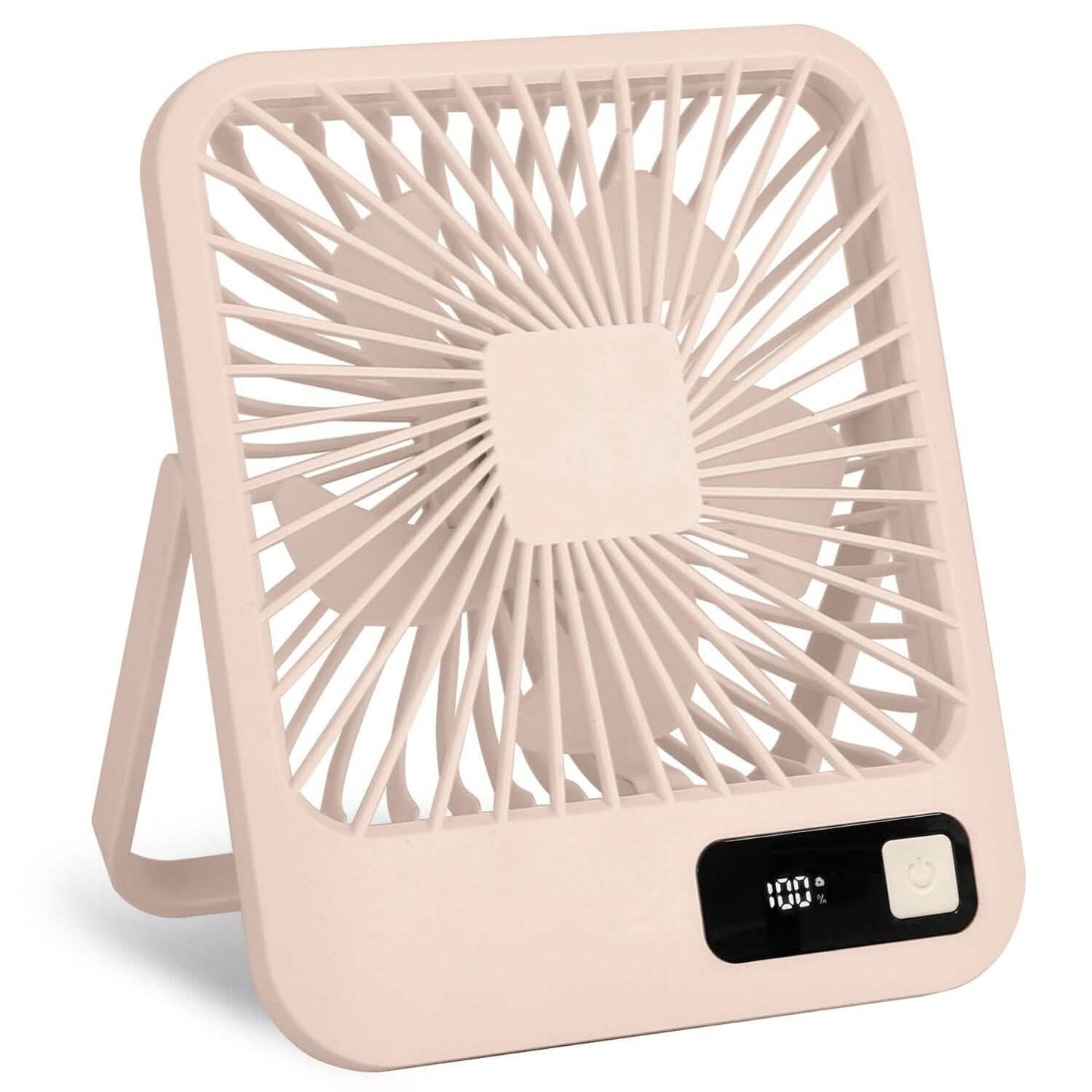 Mini Desktop-Kühlventilator, akkubetrieben mit LCD-Anzeige