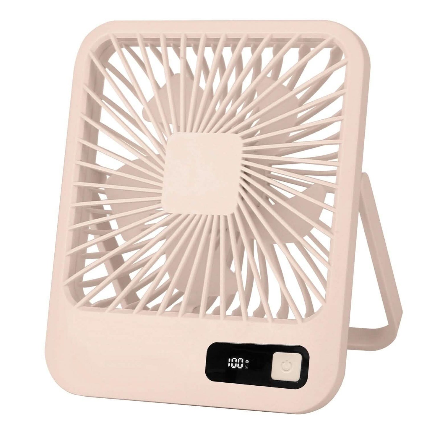 Mini Desktop-Kühlventilator, akkubetrieben mit LCD-Anzeige