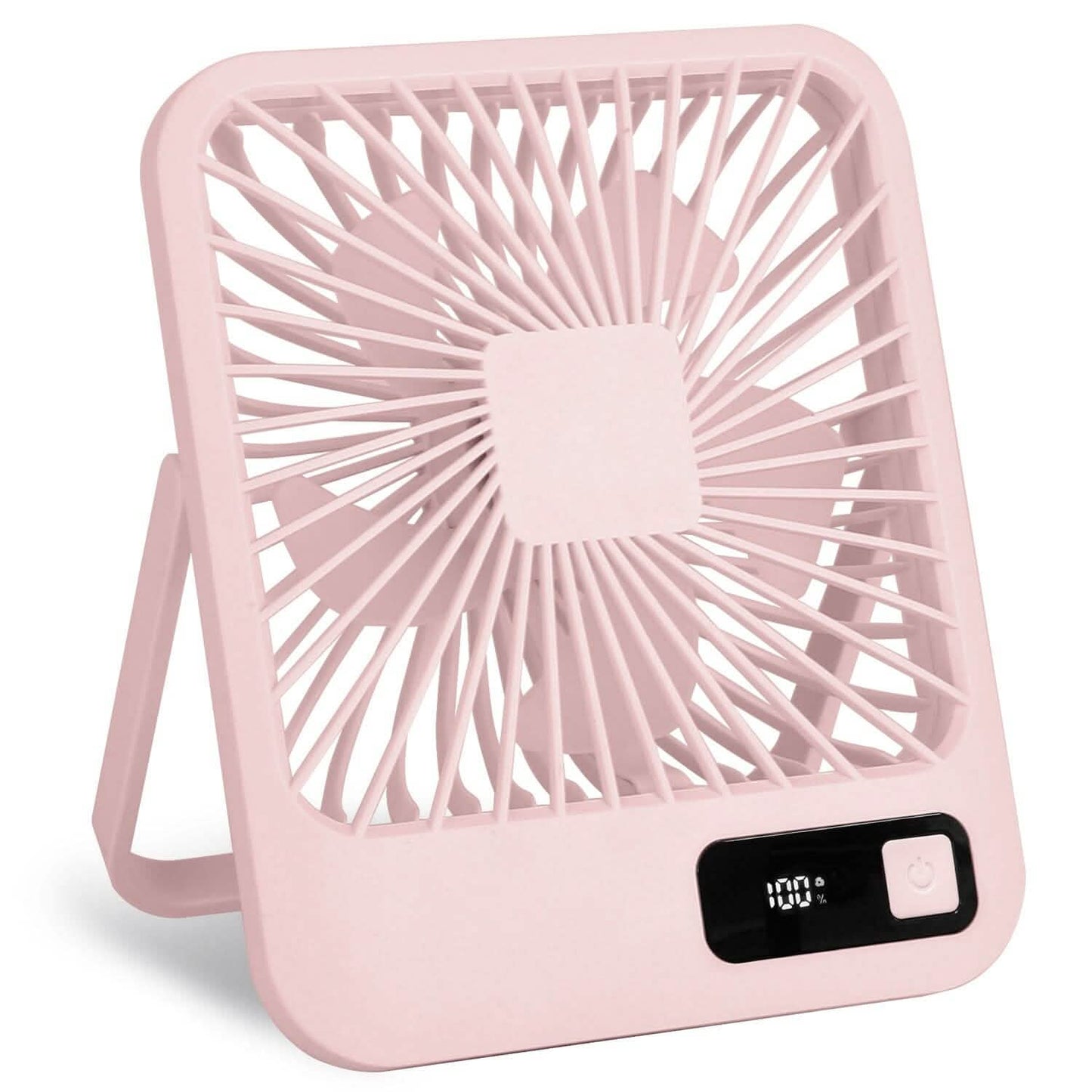 Mini Desktop-Kühlventilator, akkubetrieben mit LCD-Anzeige