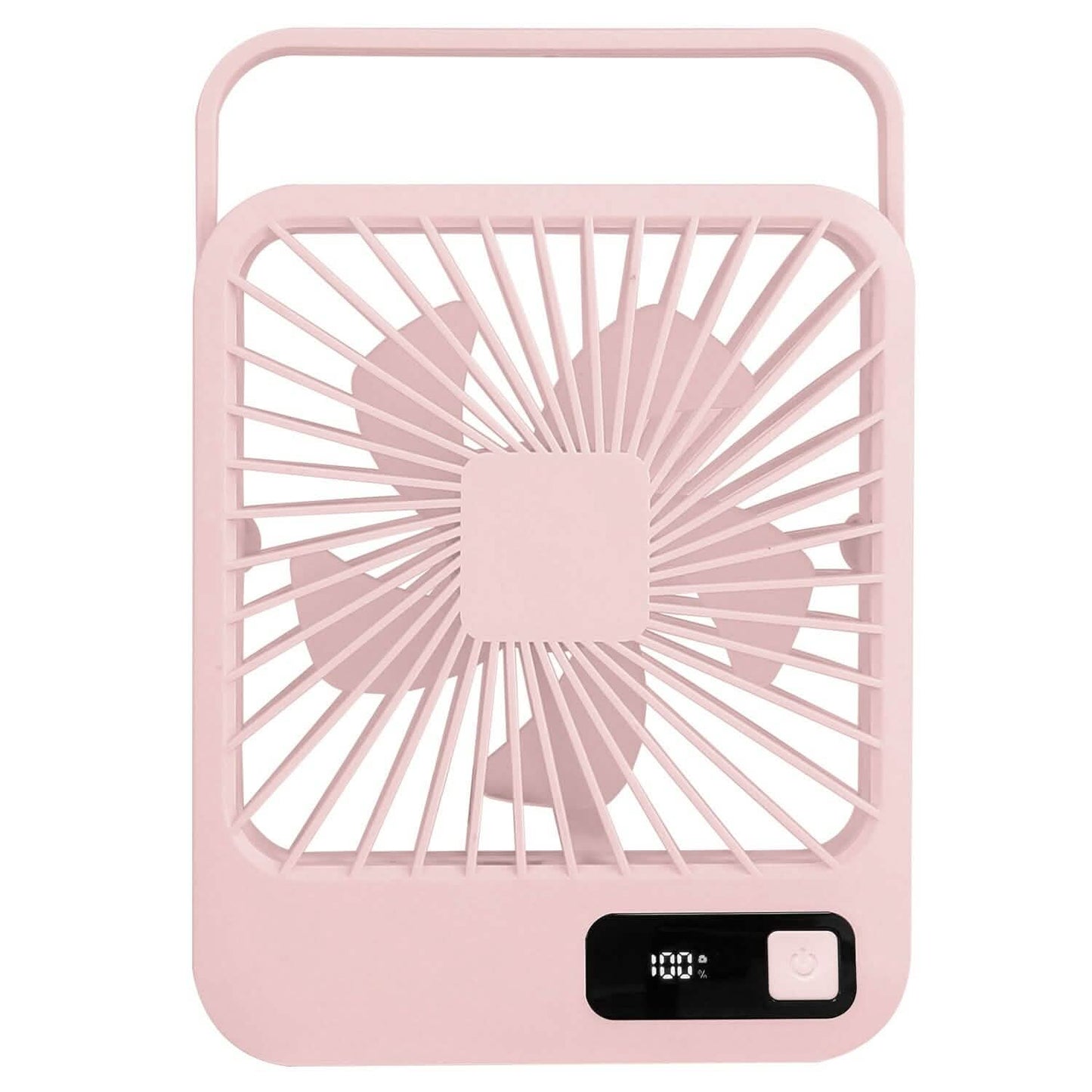 Mini Desktop-Kühlventilator, akkubetrieben mit LCD-Anzeige