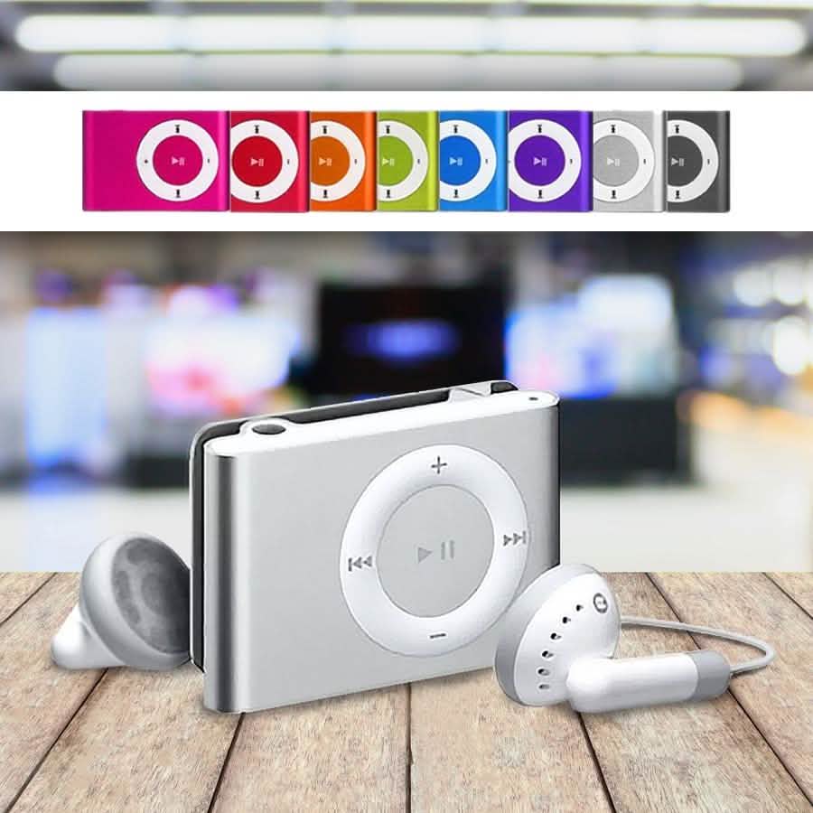 Mini-MP3-Player mit USB-Kabel und Kopfhörern