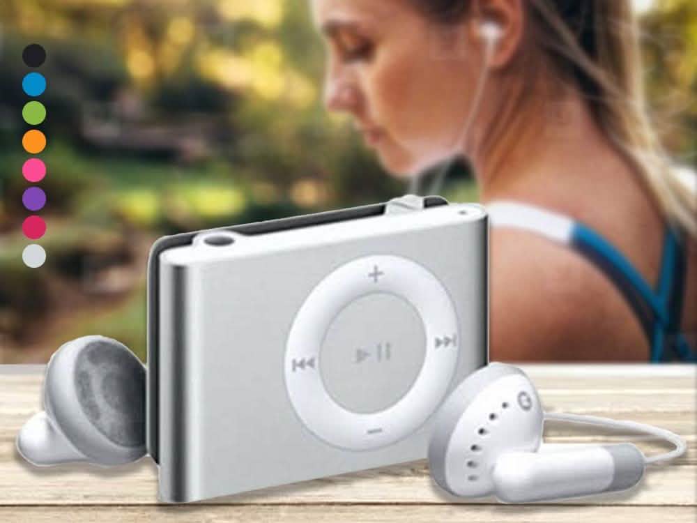 Mini-MP3-Player mit USB-Kabel und Kopfhörern