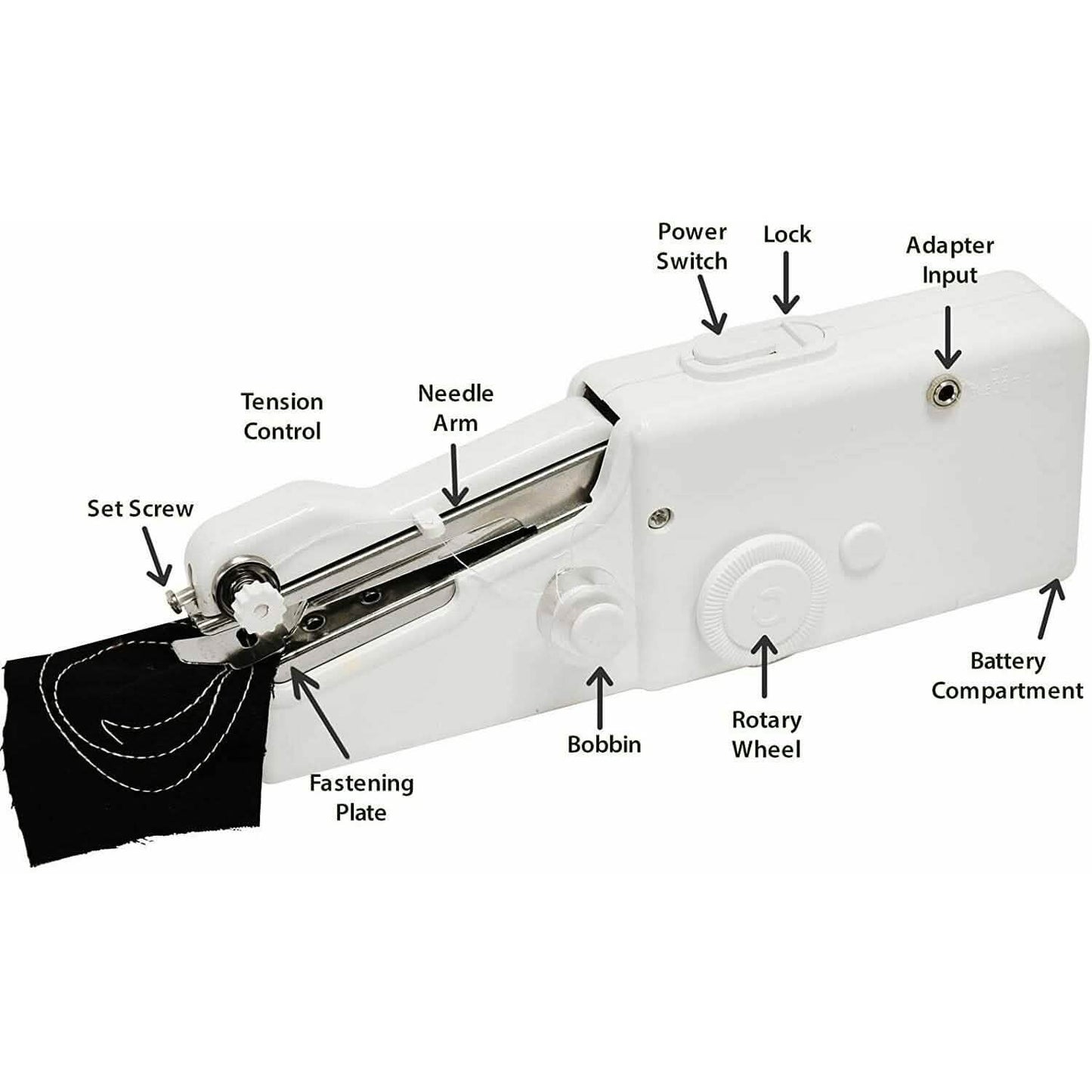 Mini Stitch Haushalt Handheld Tragbar Reise Zuhause Elektrische Nähmaschine