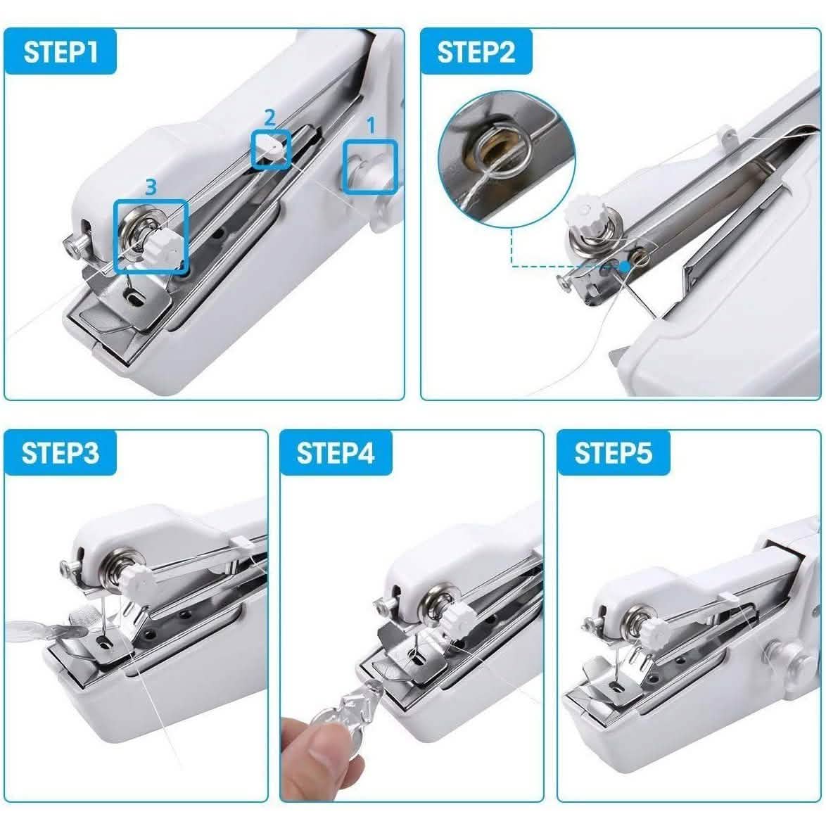 Mini Stitch Haushalt Handheld Tragbar Reise Zuhause Elektrische Nähmaschine