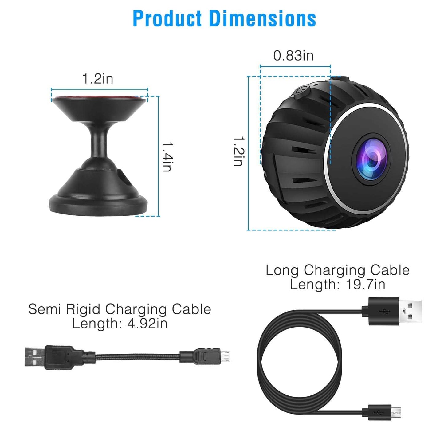 Mini Wireless-Kamera WLAN IR Nachtsicht HD 1080P Heimsicherheit