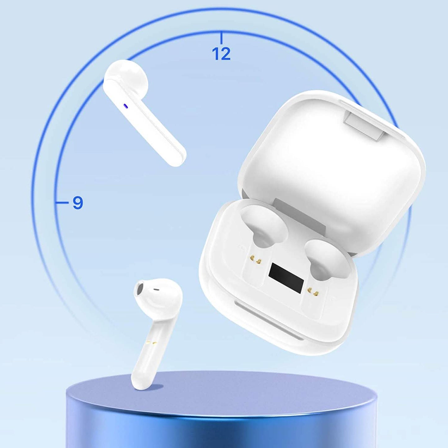 Miracase Kabellose Ohrhörer Bluetooth 5.0 Kopfhörer mit USB-C Ladecase
