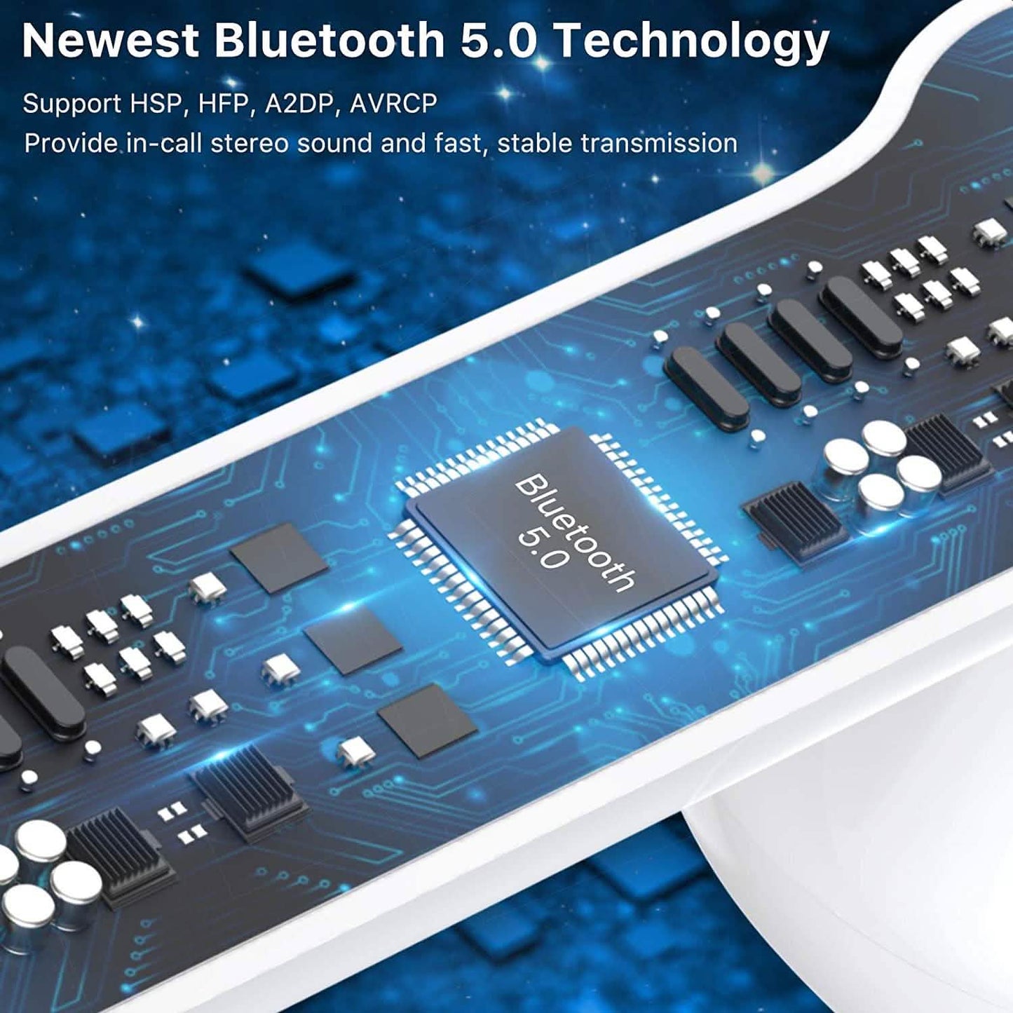 Miracase Kabellose Ohrhörer Bluetooth 5.0 Kopfhörer mit USB-C Ladecase