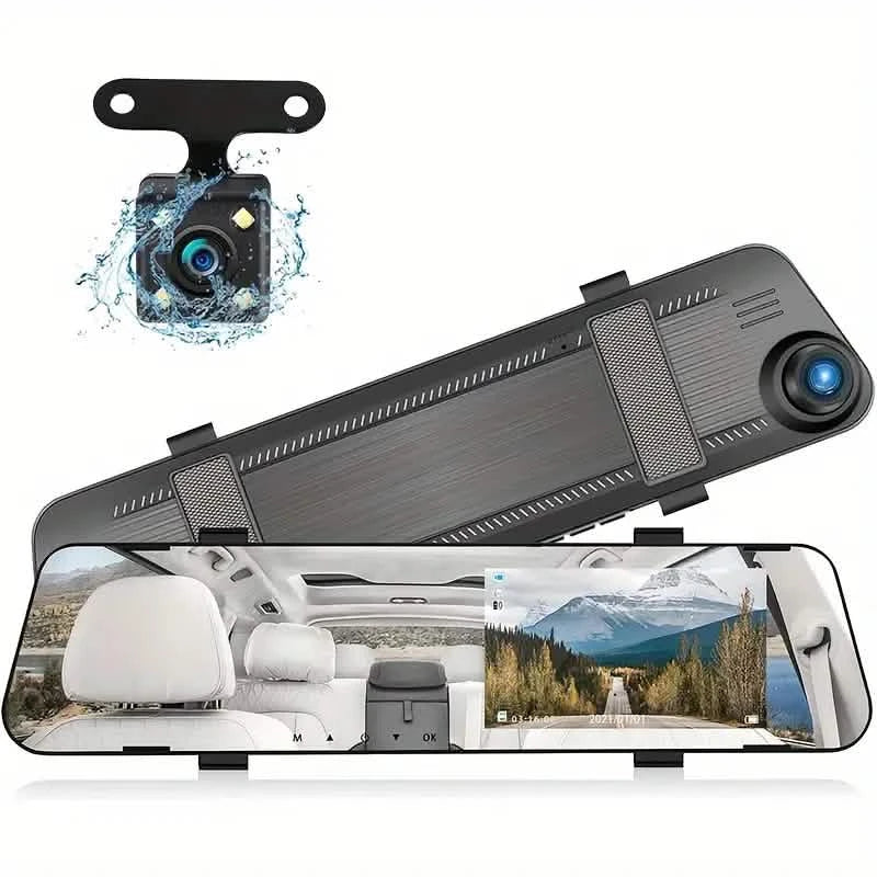 Rückspiegel-Dashcam 4,5 Zoll Rückspiegel 1080P Dual-Kameras vorne und hinten