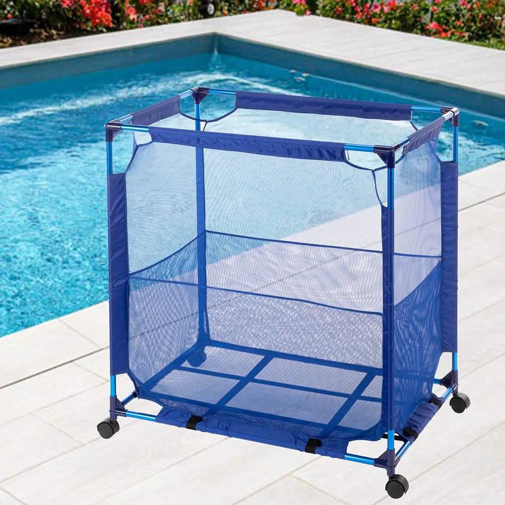 Moderne blaue Pool-Aufbewahrungsbox