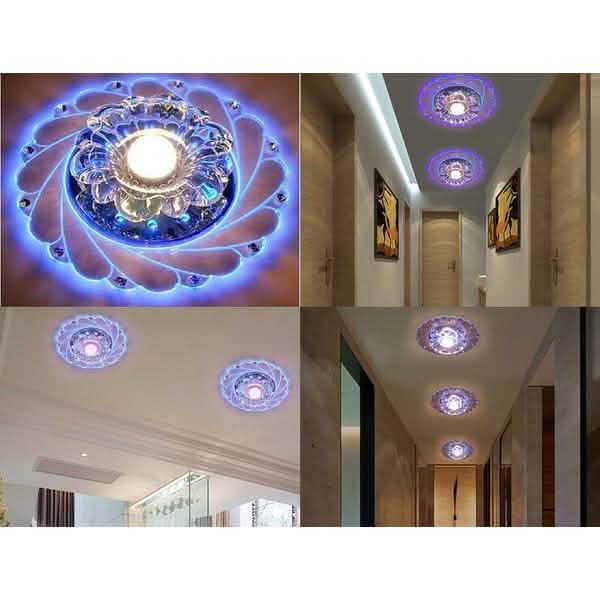 Moderne Kristall-LED energiesparende helle Decken-Blaulicht-Lampenleuchte Kronleuchter