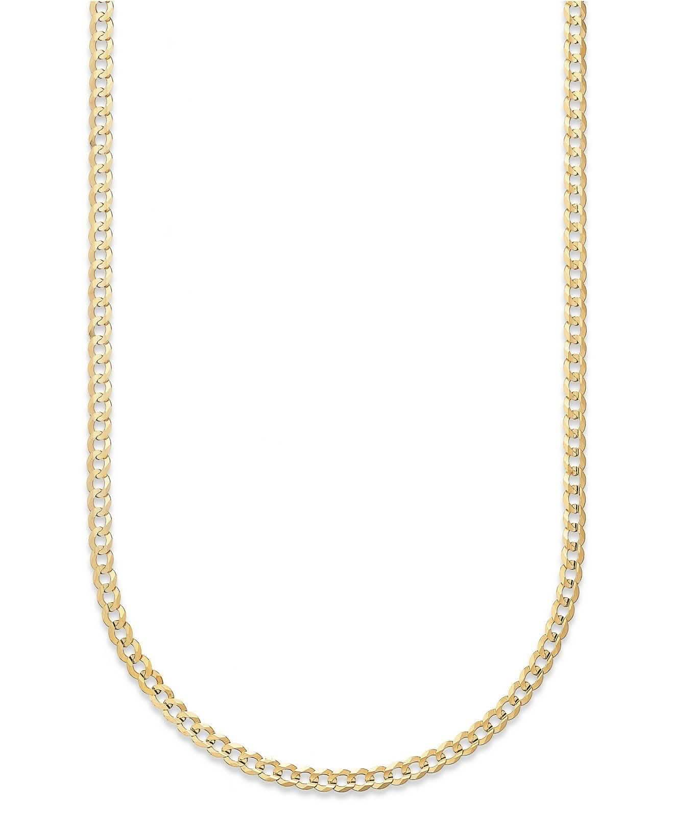 10K Gold Moricci 2MM Italienische Kubanische Kette Halskette