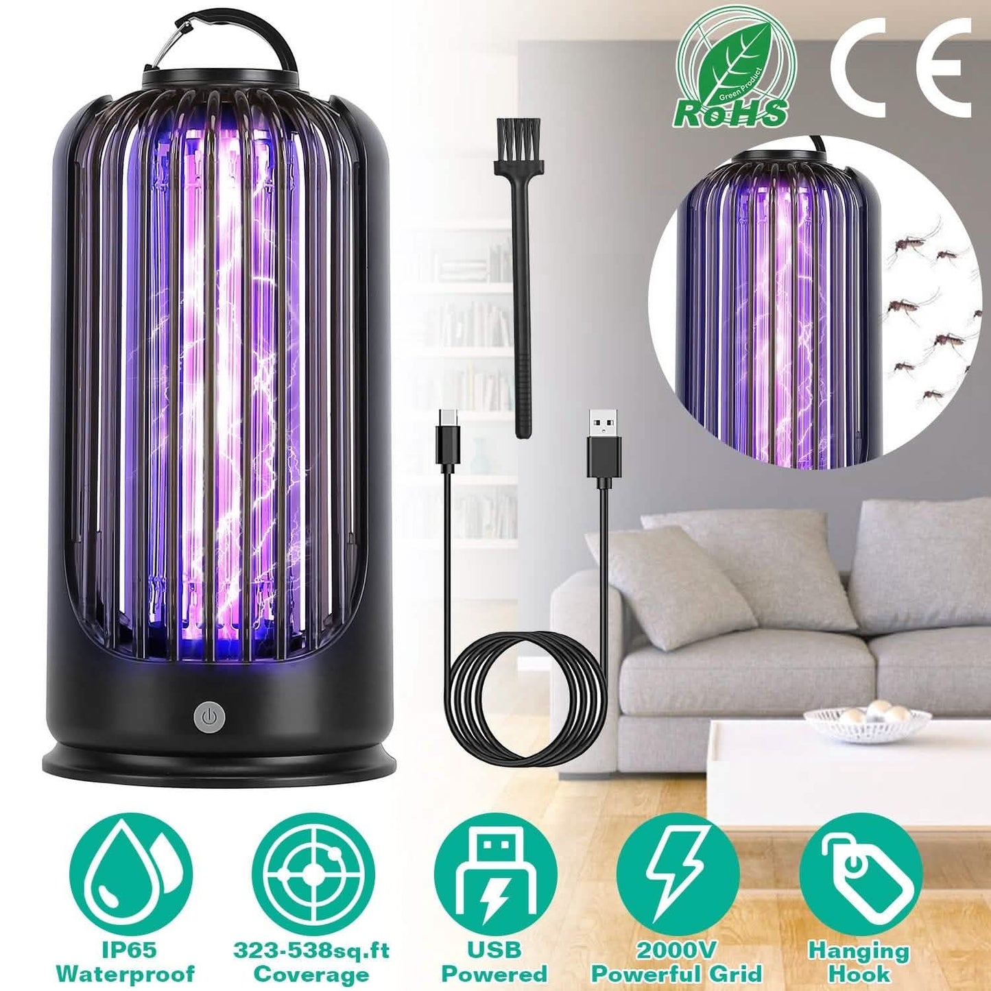Moskito Killer Lampe 2000V Hochleistungs-Schädlingsbekämpfung