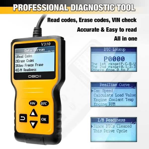 MOTOPOWER MP69033 OBD2 Scanner Universal Auto Motor Fehlercode Lesegerät