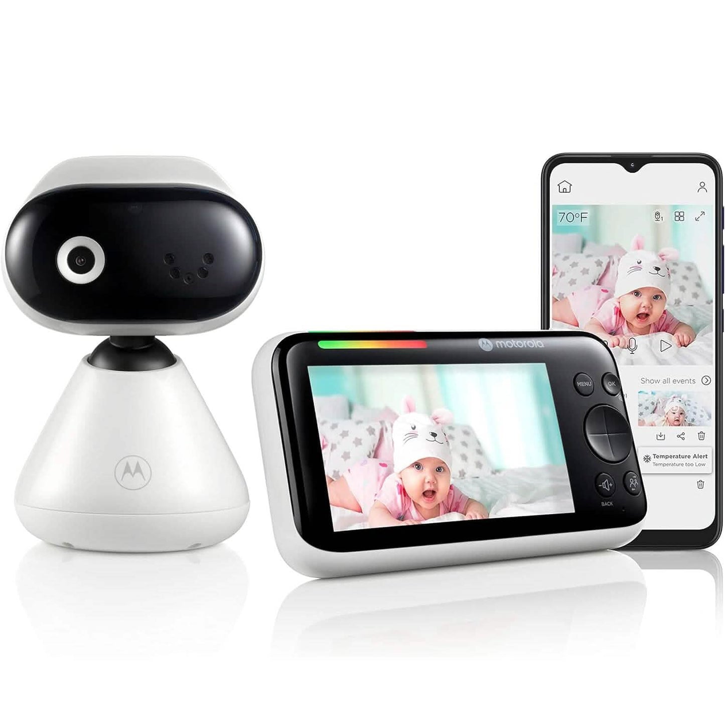 Motorola Babyphone PIP1500 Connect – 5" WLAN Video Babyphone mit Kamera (Generalüberholt)
