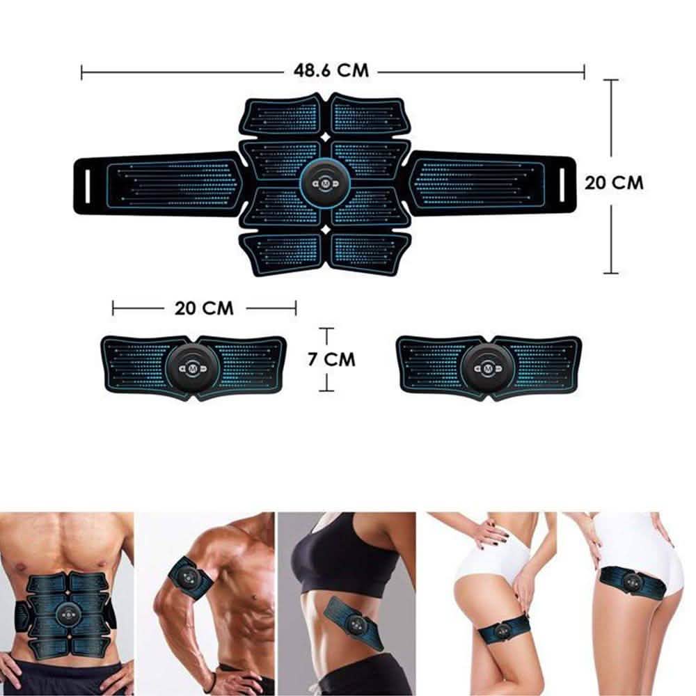 Movsou Muskeltrainer Intelligenter Bauchmuskelstimulator mit 6 Modi, 10 Stufen