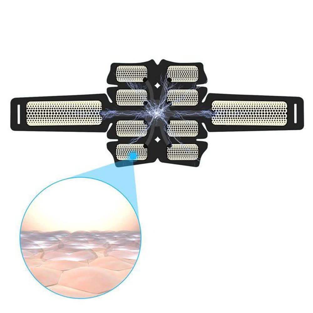Movsou Muskeltrainer Intelligenter Bauchmuskelstimulator mit 6 Modi, 10 Stufen