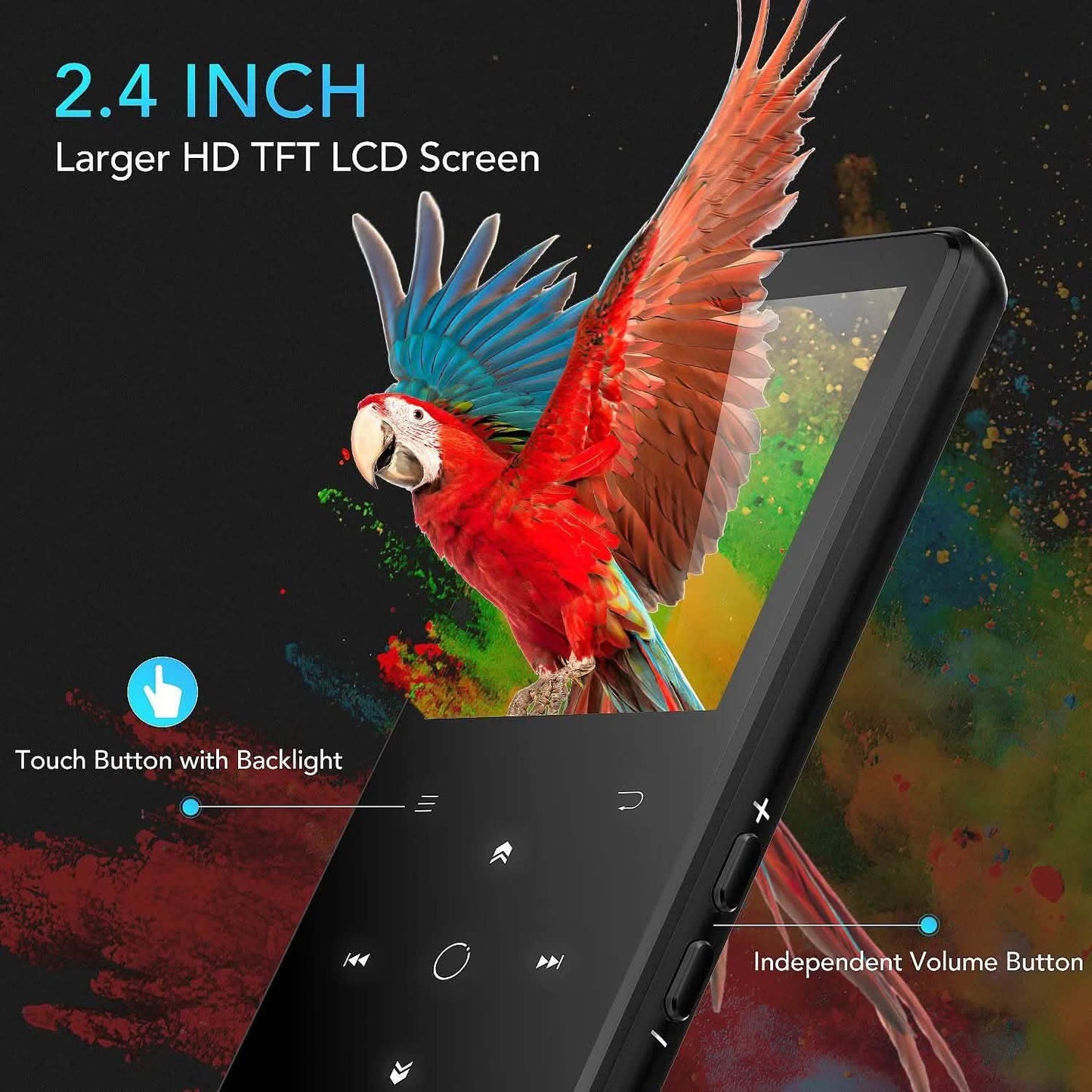 MP3-Player mit 2,4-Zoll-Farbbildschirm