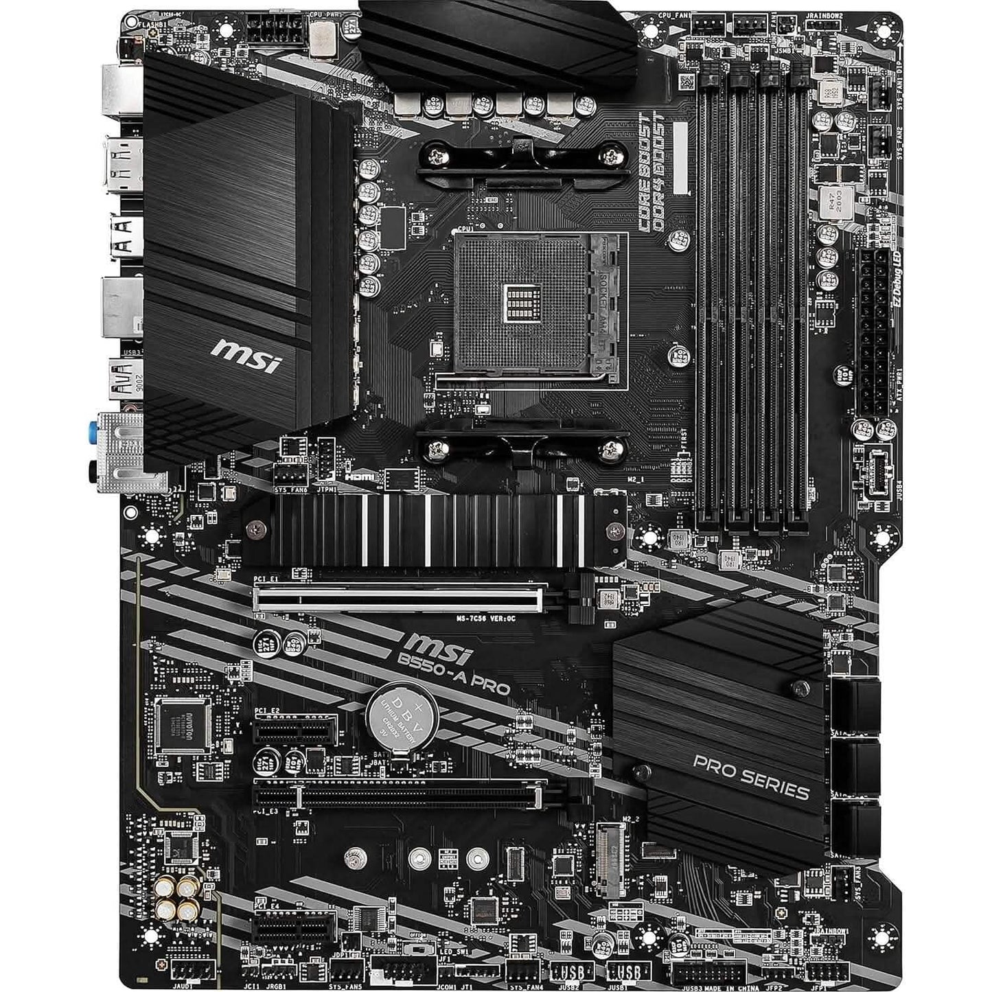 MSI B550-A PRO ProSeries Mainboard (AMD AM4, DDR4, PCIe 4.0, SATA 6Gb/s, M.2, USB 3.2 Gen 2, HDMI/DP, ATX) (Generalüberholt)