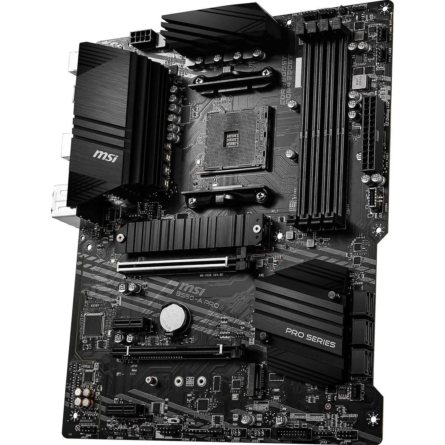 MSI B550-A PRO ProSeries Mainboard (AMD AM4, DDR4, PCIe 4.0, SATA 6Gb/s, M.2, USB 3.2 Gen 2, HDMI/DP, ATX) (Generalüberholt)
