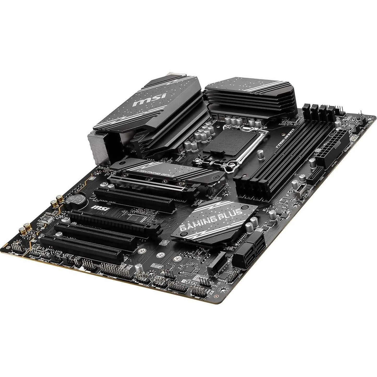 MSI B760 Gaming Plus WiFi Gaming-Mainboard (unterstützt Intel-Prozessoren der 12./13. Generation, LGA 1700, DDR5, PCIe 4.0, M.2, 2,5-Gbit/s-LAN, USB 3.2 Gen2, Wi-Fi 6E, ATX) (Generalüberholt)