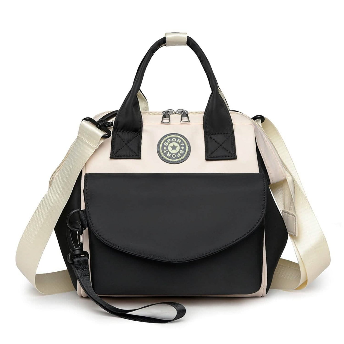 Multifunktionale Wickeltasche mit 2 isolierten Fächern Pendeltasche