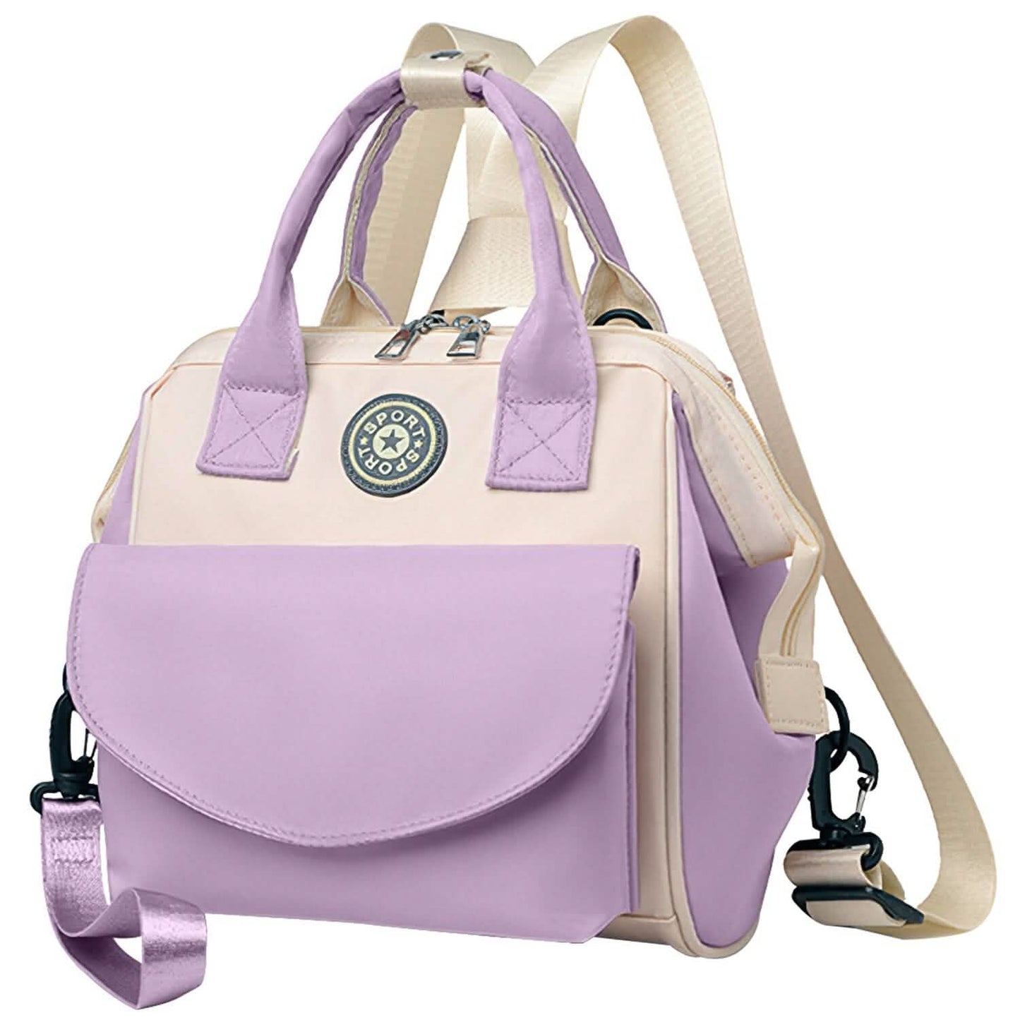 Multifunktionale Wickeltasche mit 2 isolierten Fächern Pendeltasche