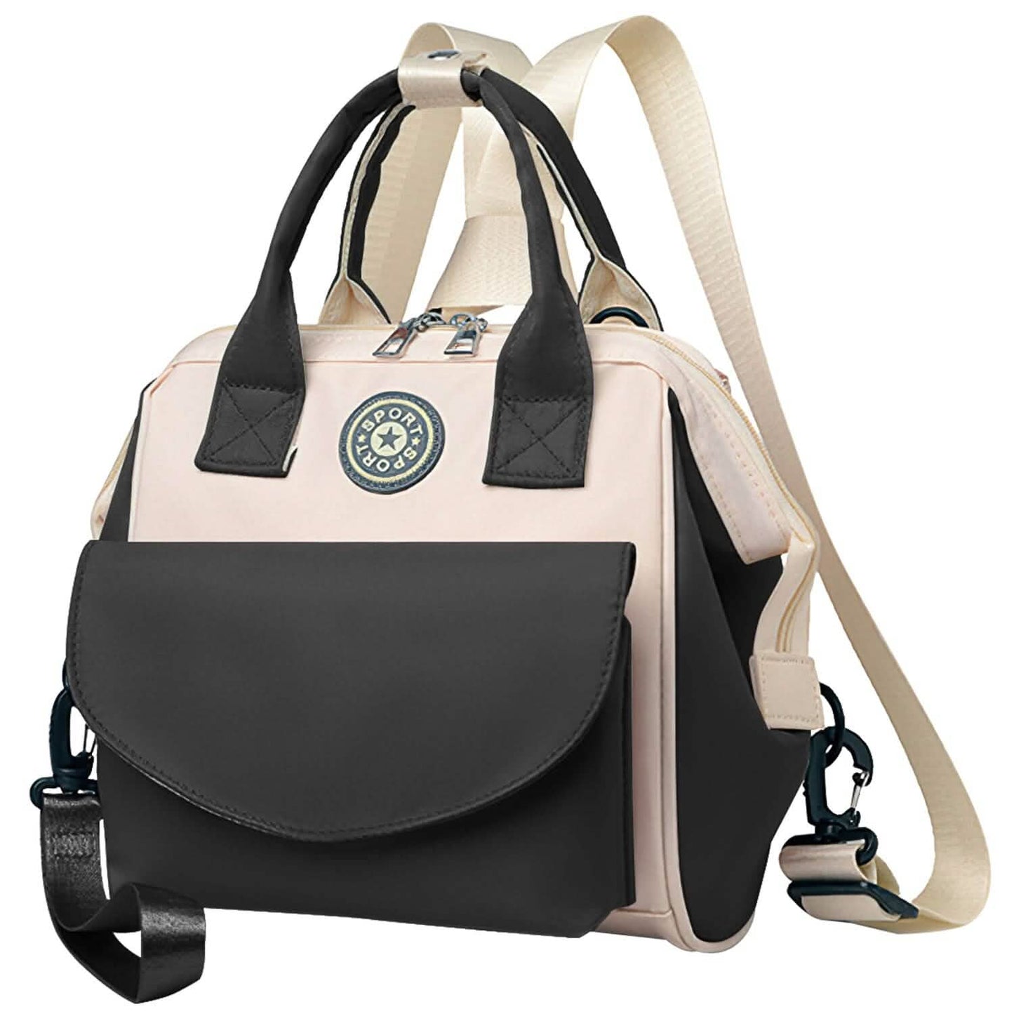 Multifunktionale Wickeltasche mit 2 isolierten Fächern Pendeltasche