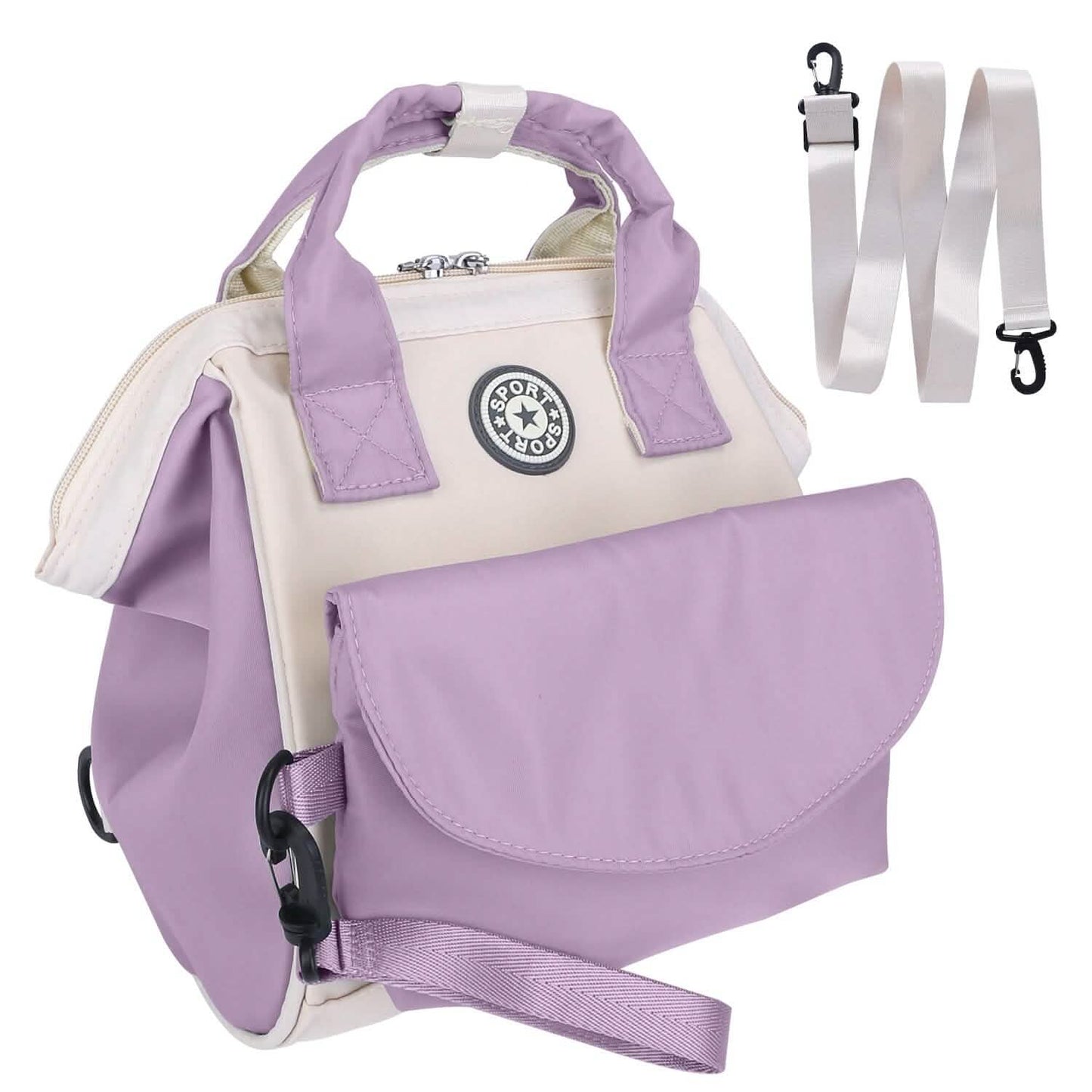 Multifunktionale Wickeltasche mit 2 isolierten Fächern Pendeltasche